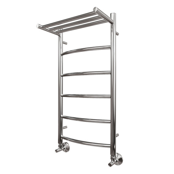 ПОЛОТЕНЦЕСУШИТЕЛЬ ВОДЯНОЙ POINT АФИНА PN04148P П5 400X800 С ПОЛКОЙ, ХРОМ