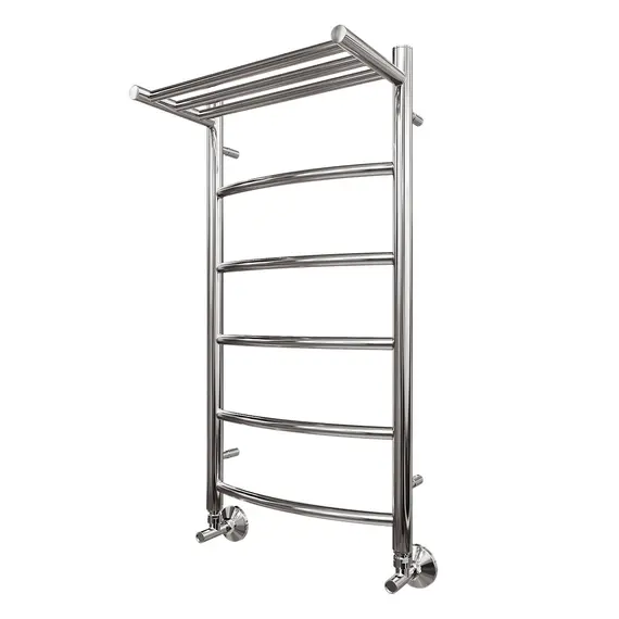 ПОЛОТЕНЦЕСУШИТЕЛЬ ВОДЯНОЙ POINT АФИНА PN04148P П5 400X800 С ПОЛКОЙ, ХРОМ