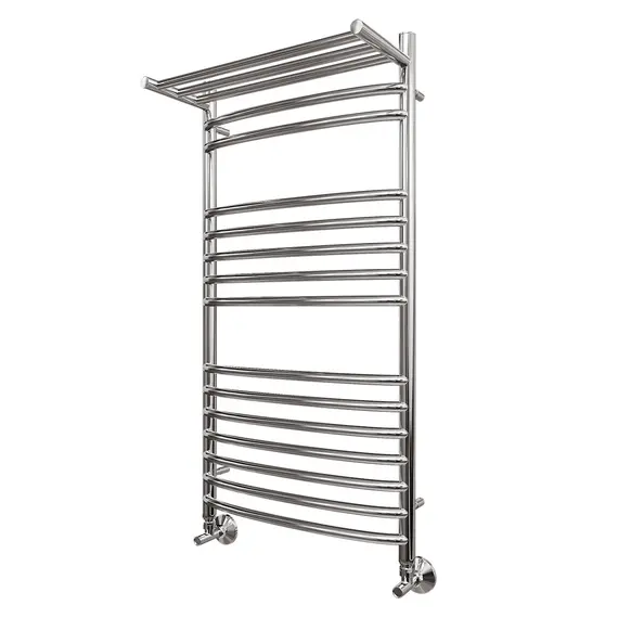 ПОЛОТЕНЦЕСУШИТЕЛЬ ВОДЯНОЙ POINT АЛЬФА PN05150SP П14 500X1000 С ПОЛКОЙ, ХРОМ