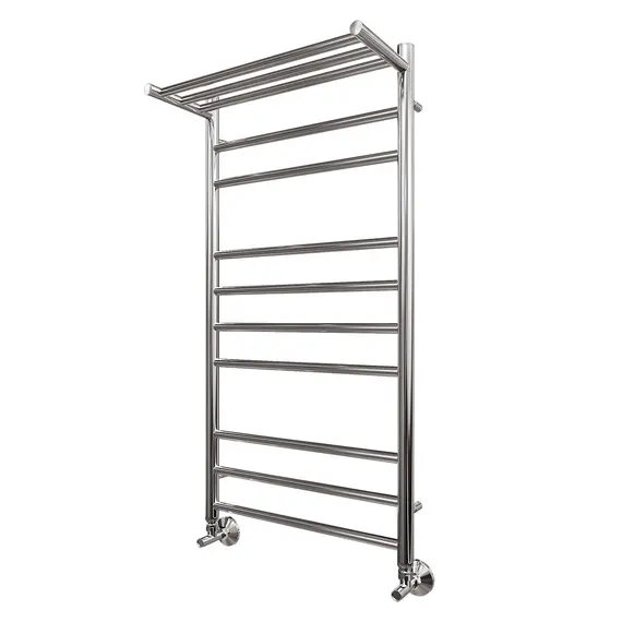 ПОЛОТЕНЦЕСУШИТЕЛЬ ВОДЯНОЙ POINT АВРОРА PN10150P П9 500X1000 С ПОЛКОЙ, ХРОМ