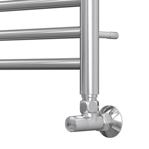 ПОЛОТЕНЦЕСУШИТЕЛЬ ВОДЯНОЙ POINT АВРОРА ПРЕМИУМ PN10150SP П14 500X1000 С ПОЛКОЙ, ХРОМ