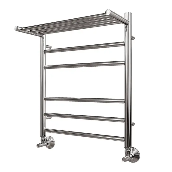 ПОЛОТЕНЦЕСУШИТЕЛЬ ВОДЯНОЙ POINT АВРОРА PN10156P П5 500X600 С ПОЛКОЙ, ХРОМ