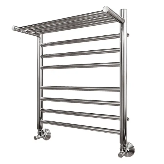 ПОЛОТЕНЦЕСУШИТЕЛЬ ВОДЯНОЙ POINT АВРОРА ПРЕМИУМ PN10156SP П7 500X600 С ПОЛКОЙ, ХРОМ