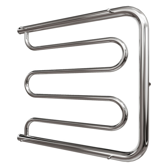 ПОЛОТЕНЦЕСУШИТЕЛЬ ВОДЯНОЙ POINT PN25666P 600X600 ФОКСТРОТ С ПОЛКОЙ, ХРОМ