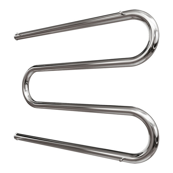 ПОЛОТЕНЦЕСУШИТЕЛЬ ВОДЯНОЙ POINT PN38665P 600X500 М-ОБРАЗНЫЙ (1") С ПОЛКОЙ, ХРОМ