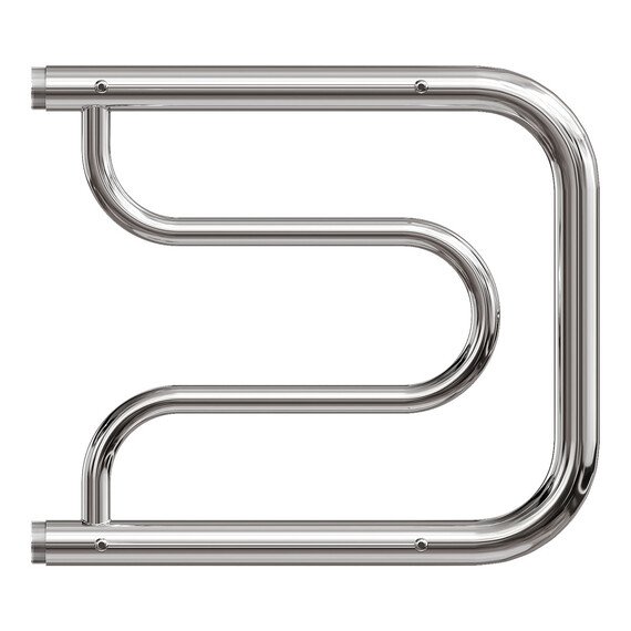 ПОЛОТЕНЦЕСУШИТЕЛЬ ВОДЯНОЙ POINT PN21334P 320X400 ФОКСТРОТ С ПОЛКОЙ, ХРОМ