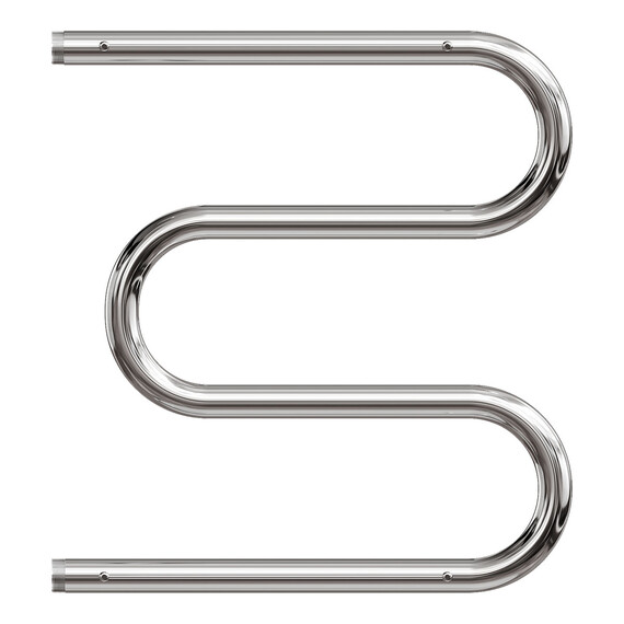 ПОЛОТЕНЦЕСУШИТЕЛЬ ВОДЯНОЙ POINT PN38555P 500X500 М-ОБРАЗНЫЙ (1") С ПОЛКОЙ, ХРОМ