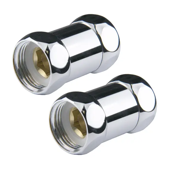 ПРЯМОЕ СОЕДИНЕНИЕ ДЛЯ ПОЛОТЕНЦЕСУШИТЕЛЯ POINT PN00001 1"Х1" Г/Г, ХРОМ (ПАРА)