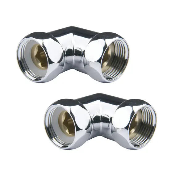 УГЛОВОЕ СОЕДИНЕНИЕ ДЛЯ ПОЛОТЕНЦЕСУШИТЕЛЯ POINT PN00003 1"Х1" Г/Г, ХРОМ (ПАРА)