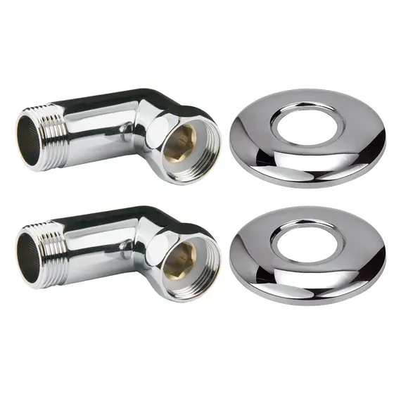 УГЛОВОЕ СОЕДИНЕНИЕ ДЛЯ ПОЛОТЕНЦЕСУШИТЕЛЯ POINT PN00004 1"Х1" Г/Ш, ХРОМ (ПАРА)