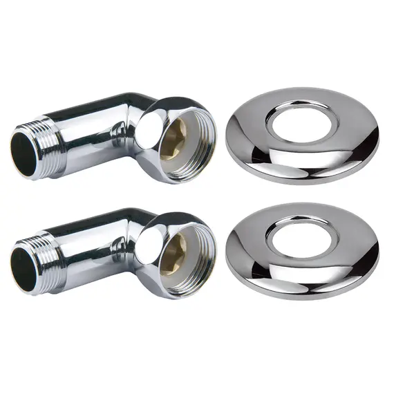 УГЛОВОЕ СОЕДИНЕНИЕ ДЛЯ ПОЛОТЕНЦЕСУШИТЕЛЯ POINT PN00006 1"Х3/4" Г/Ш, ХРОМ (ПАРА)