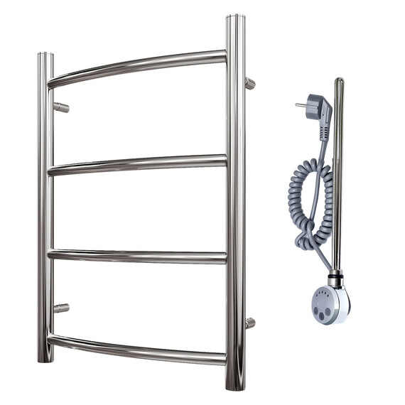 ПОЛОТЕНЦЕСУШИТЕЛЬ ЭЛЕКТРИЧЕСКИЙ POINT АФИНА PN04146E П4 400X600 ЛЕВЫЙ/ПРАВЫЙ, ХРОМ