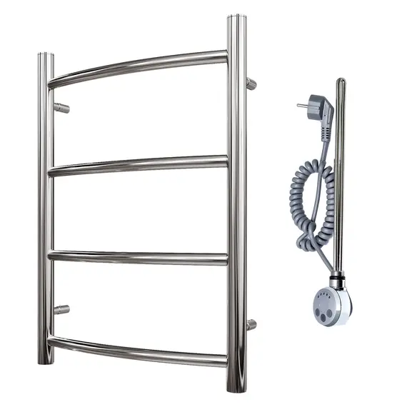 ПОЛОТЕНЦЕСУШИТЕЛЬ ЭЛЕКТРИЧЕСКИЙ POINT АФИНА PN04146E П4 400X600 ЛЕВЫЙ/ПРАВЫЙ, ХРОМ