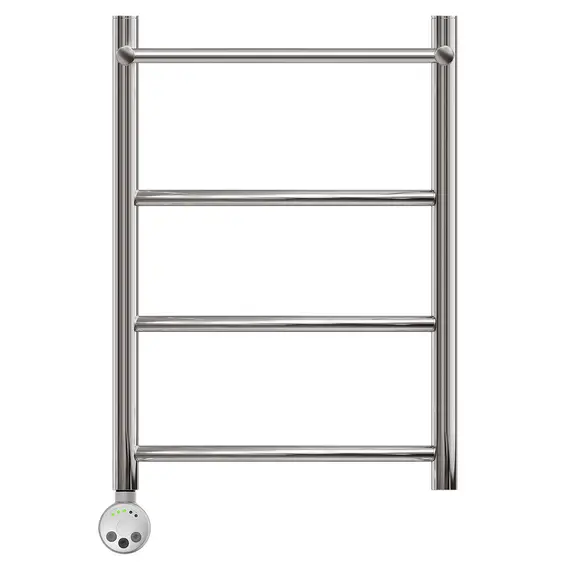 ПОЛОТЕНЦЕСУШИТЕЛЬ ЭЛЕКТРИЧЕСКИЙ POINT АФИНА PN04146PE П3 400X600 С ПОЛКОЙ ЛЕВЫЙ/ПРАВЫЙ, ХРОМ