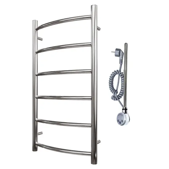 ПОЛОТЕНЦЕСУШИТЕЛЬ ЭЛЕКТРИЧЕСКИЙ POINT АФИНА PN04148E П6 400X800 ЛЕВЫЙ/ПРАВЫЙ, ХРОМ