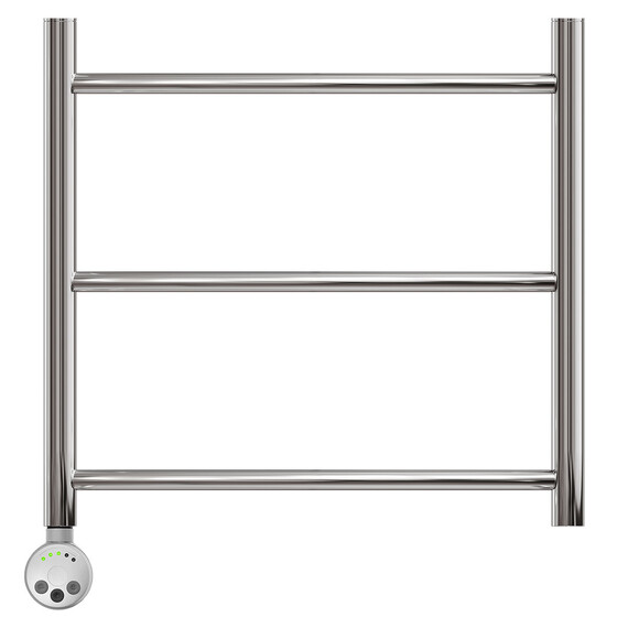 ПОЛОТЕНЦЕСУШИТЕЛЬ ЭЛЕКТРИЧЕСКИЙ POINT АФИНА PN04155E П3 500X500 ЛЕВЫЙ/ПРАВЫЙ, ХРОМ