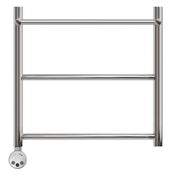 ПОЛОТЕНЦЕСУШИТЕЛЬ ЭЛЕКТРИЧЕСКИЙ POINT АФИНА PN04155PE П2 500X500 С ПОЛКОЙ ЛЕВЫЙ/ПРАВЫЙ, ХРОМ