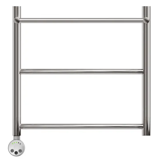 ПОЛОТЕНЦЕСУШИТЕЛЬ ЭЛЕКТРИЧЕСКИЙ POINT АФИНА PN04155PE П2 500X500 С ПОЛКОЙ ЛЕВЫЙ/ПРАВЫЙ, ХРОМ