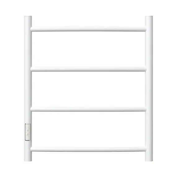 ПОЛОТЕНЦЕСУШИТЕЛЬ ЭЛЕКТРИЧЕСКИЙ POINT АФИНА PN04756W П4 500X600 ДИММЕР СЛЕВА, БЕЛЫЙ