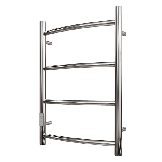 ПОЛОТЕНЦЕСУШИТЕЛЬ ЭЛЕКТРИЧЕСКИЙ POINT АФИНА PN04756 П4 500X600 ДИММЕР СЛЕВА, ХРОМ