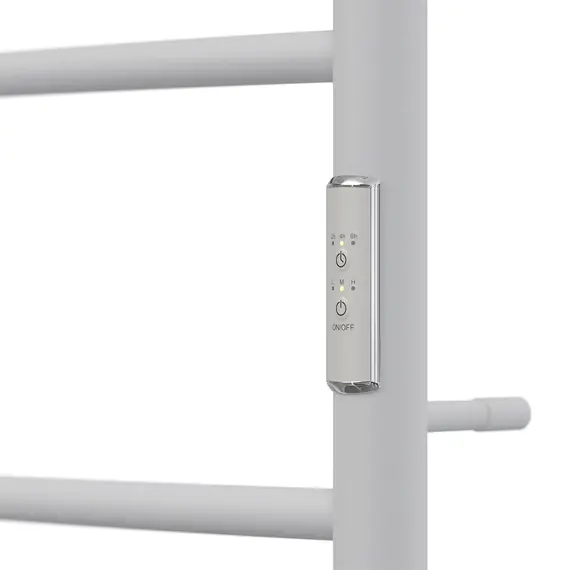 ПОЛОТЕНЦЕСУШИТЕЛЬ ЭЛЕКТРИЧЕСКИЙ POINT АФИНА PN04846PW П3 400X600 С ПОЛКОЙ, ДИММЕР СПРАВА, БЕЛЫЙ