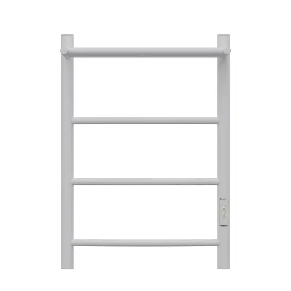 ПОЛОТЕНЦЕСУШИТЕЛЬ ЭЛЕКТРИЧЕСКИЙ POINT АФИНА PN04846PW П3 400X600 С ПОЛКОЙ, ДИММЕР СПРАВА, БЕЛЫЙ