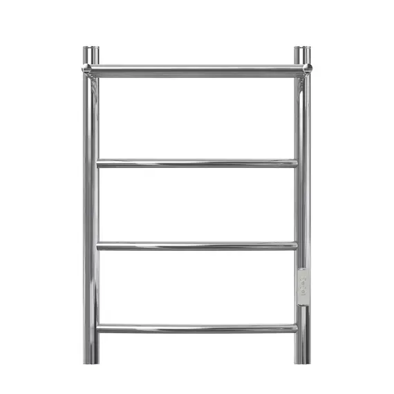 ПОЛОТЕНЦЕСУШИТЕЛЬ ЭЛЕКТРИЧЕСКИЙ POINT АФИНА PN04846P П3 400X600 С ПОЛКОЙ, ДИММЕР СПРАВА, ХРОМ