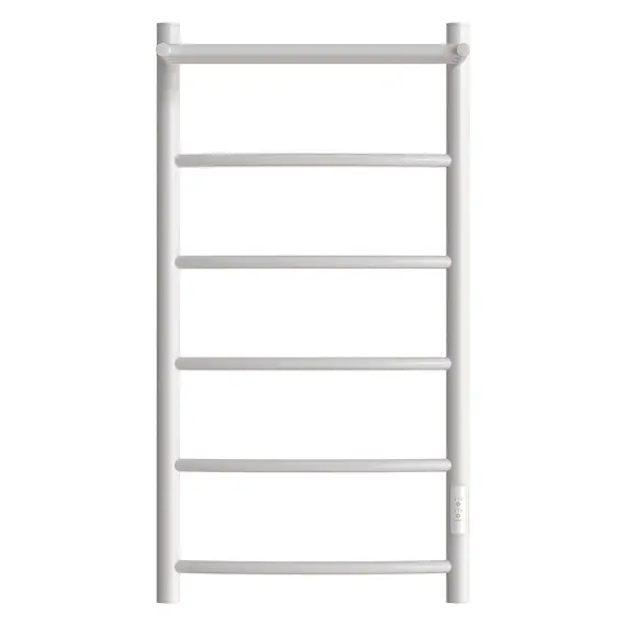 ПОЛОТЕНЦЕСУШИТЕЛЬ ЭЛЕКТРИЧЕСКИЙ POINT АФИНА PN04848PW П5 400X800 С ПОЛКОЙ, ДИММЕР СПРАВА, БЕЛЫЙ