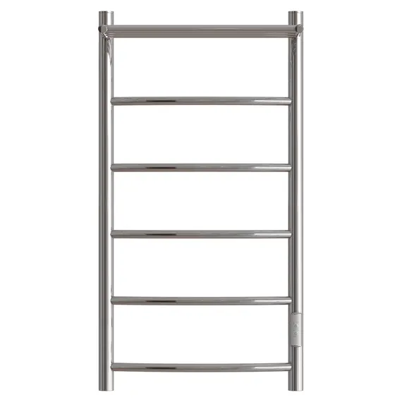 ПОЛОТЕНЦЕСУШИТЕЛЬ ЭЛЕКТРИЧЕСКИЙ POINT АФИНА PN04848P П5 400X800 С ПОЛКОЙ, ДИММЕР СПРАВА, ХРОМ