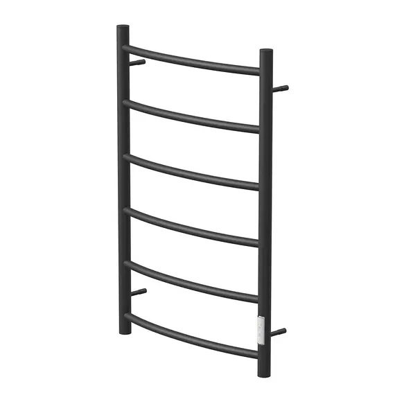 ПОЛОТЕНЦЕСУШИТЕЛЬ ЭЛЕКТРИЧЕСКИЙ POINT АФИНА PN04858B П6 500X800 ДИММЕР СПРАВА, ЧЕРНЫЙ