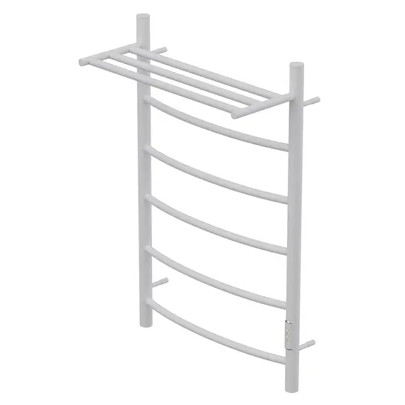 ПОЛОТЕНЦЕСУШИТЕЛЬ ЭЛЕКТРИЧЕСКИЙ POINT АФИНА PN04858PW П5 500X800 С ПОЛКОЙ, ДИММЕР СПРАВА, БЕЛЫЙ