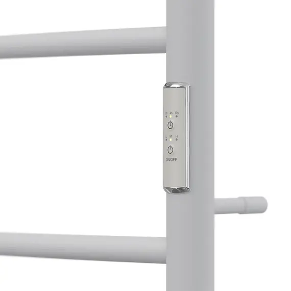 ПОЛОТЕНЦЕСУШИТЕЛЬ ЭЛЕКТРИЧЕСКИЙ POINT АФИНА PN04858PW П5 500X800 С ПОЛКОЙ, ДИММЕР СПРАВА, БЕЛЫЙ