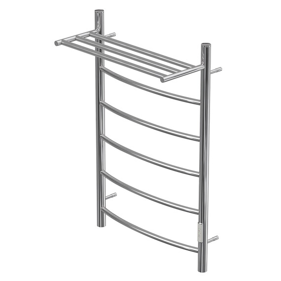 ПОЛОТЕНЦЕСУШИТЕЛЬ ЭЛЕКТРИЧЕСКИЙ POINT АФИНА PN04858P П5 500X800 С ПОЛКОЙ, ДИММЕР СПРАВА, ХРОМ