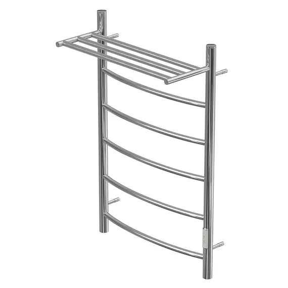 ПОЛОТЕНЦЕСУШИТЕЛЬ ЭЛЕКТРИЧЕСКИЙ POINT АФИНА PN04858P П5 500X800 С ПОЛКОЙ, ДИММЕР СПРАВА, ХРОМ