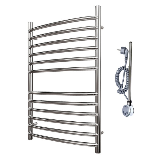 ПОЛОТЕНЦЕСУШИТЕЛЬ ЭЛЕКТРИЧЕСКИЙ POINT АЛЬФА PN05148SE П12 400X800 ЛЕВЫЙ/ПРАВЫЙ, ХРОМ