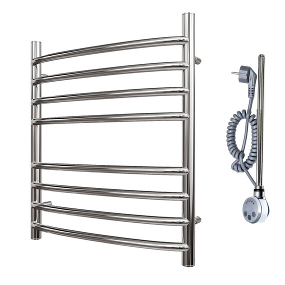 ПОЛОТЕНЦЕСУШИТЕЛЬ ЭЛЕКТРИЧЕСКИЙ POINT АЛЬФА PN05156SE П8 500X600 ЛЕВЫЙ/ПРАВЫЙ, ХРОМ