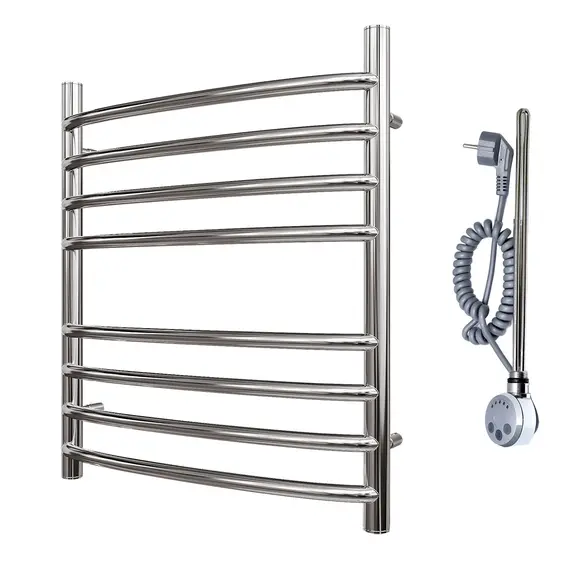 ПОЛОТЕНЦЕСУШИТЕЛЬ ЭЛЕКТРИЧЕСКИЙ POINT АЛЬФА PN05156SE П8 500X600 ЛЕВЫЙ/ПРАВЫЙ, ХРОМ