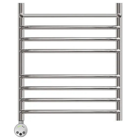 ПОЛОТЕНЦЕСУШИТЕЛЬ ЭЛЕКТРИЧЕСКИЙ POINT АЛЬФА PN05156SPE П7 500X600 С ПОЛКОЙ ЛЕВЫЙ/ПРАВЫЙ, ХРОМ