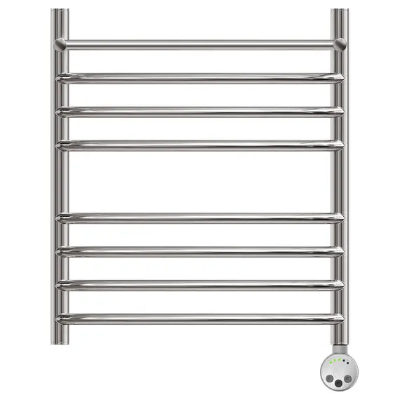 ПОЛОТЕНЦЕСУШИТЕЛЬ ЭЛЕКТРИЧЕСКИЙ POINT АЛЬФА PN05156SPE П7 500X600 С ПОЛКОЙ ЛЕВЫЙ/ПРАВЫЙ, ХРОМ