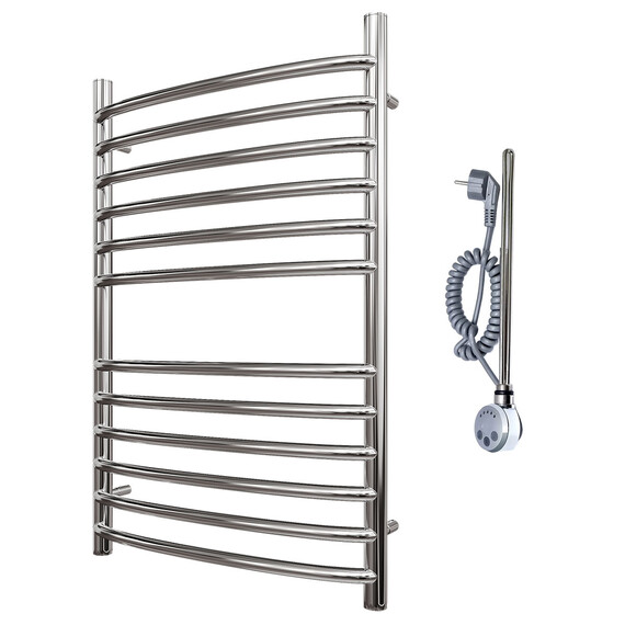 ПОЛОТЕНЦЕСУШИТЕЛЬ ЭЛЕКТРИЧЕСКИЙ POINT АЛЬФА PN05158SE П12 500X800 ЛЕВЫЙ/ПРАВЫЙ, ХРОМ