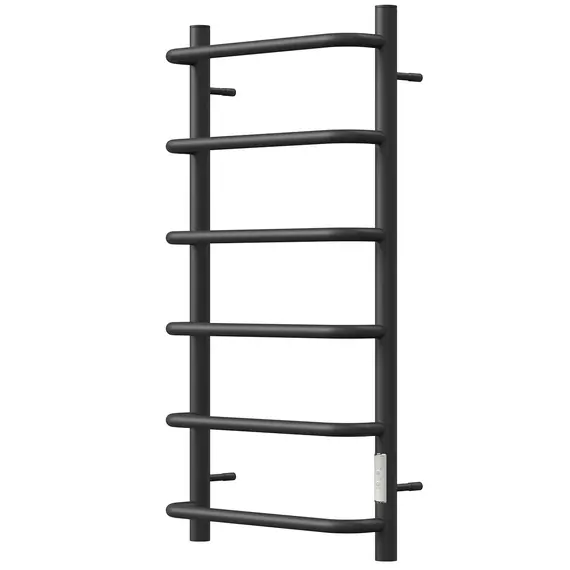 ПОЛОТЕНЦЕСУШИТЕЛЬ ЭЛЕКТРИЧЕСКИЙ POINT НИКА PN08848B П6 400X800 ДИММЕР СПРАВА, ЧЕРНЫЙ