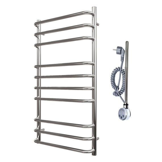 ПОЛОТЕНЦЕСУШИТЕЛЬ ЭЛЕКТРИЧЕСКИЙ POINT НЕПТУН PN09150E П10 500X1000 ЛЕВЫЙ/ПРАВЫЙ, ХРОМ