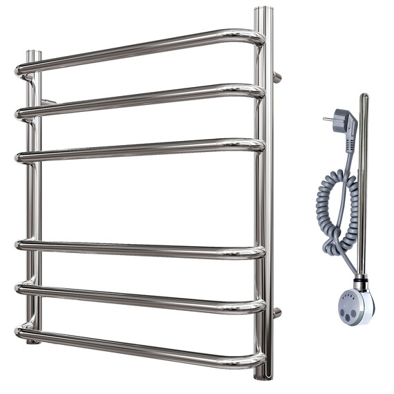 ПОЛОТЕНЦЕСУШИТЕЛЬ ЭЛЕКТРИЧЕСКИЙ POINT НЕПТУН PN09156E П6 500X600 ЛЕВЫЙ/ПРАВЫЙ, ХРОМ