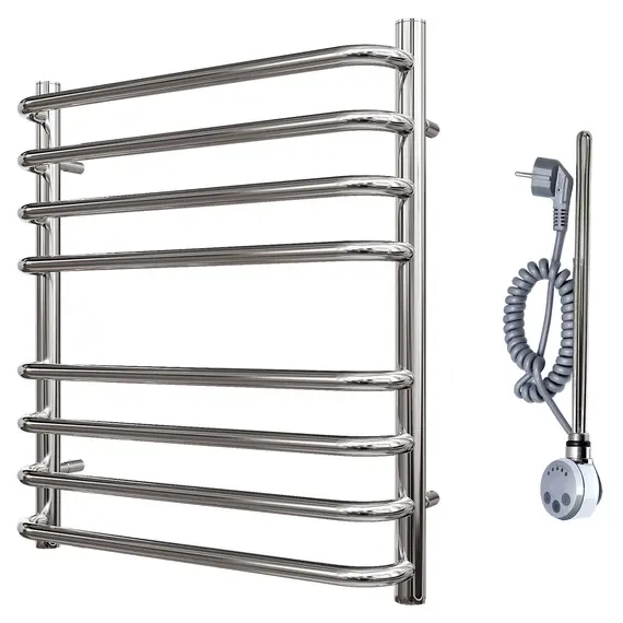 ПОЛОТЕНЦЕСУШИТЕЛЬ ЭЛЕКТРИЧЕСКИЙ POINT НЕПТУН ПРЕМИУМ PN09156SE П8 500X600 ЛЕВЫЙ/ПРАВЫЙ, ХРОМ