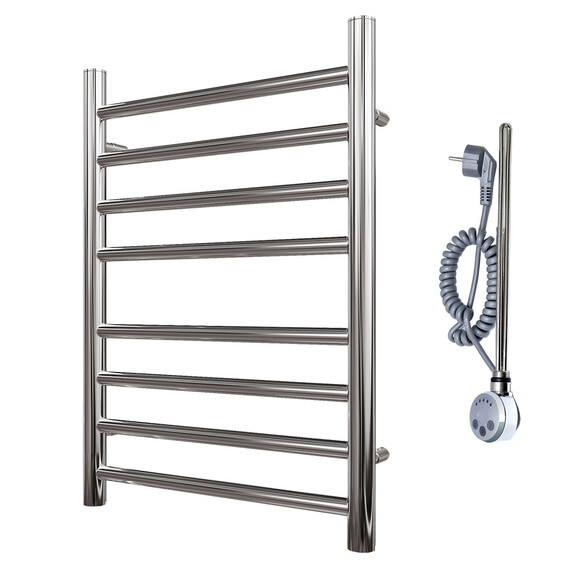 ПОЛОТЕНЦЕСУШИТЕЛЬ ЭЛЕКТРИЧЕСКИЙ POINT АВРОРА PN10146SE П8 400X600 ЛЕВЫЙ/ПРАВЫЙ, ХРОМ