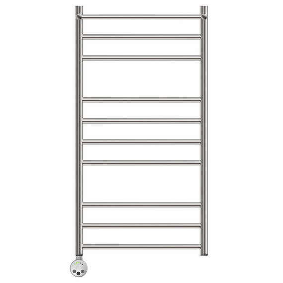 ПОЛОТЕНЦЕСУШИТЕЛЬ ЭЛЕКТРИЧЕСКИЙ POINT АВРОРА PN10150PE П9 500X1000 С ПОЛКОЙ ЛЕВЫЙ/ПРАВЫЙ, ХРОМ