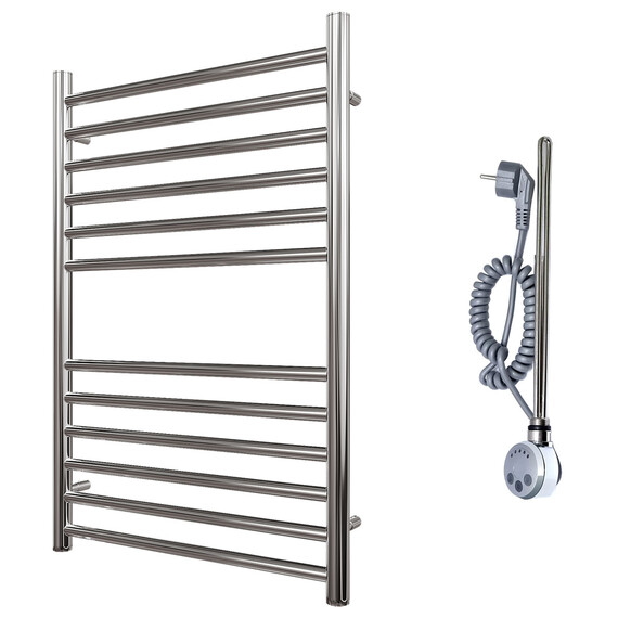 ПОЛОТЕНЦЕСУШИТЕЛЬ ЭЛЕКТРИЧЕСКИЙ POINT АВРОРА PN10158SE П12 500X800 ЛЕВЫЙ/ПРАВЫЙ, ХРОМ