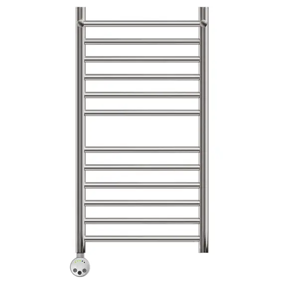 ПОЛОТЕНЦЕСУШИТЕЛЬ ЭЛЕКТРИЧЕСКИЙ POINT АВРОРА PN10158SPE П11 500X800 С ПОЛКОЙ ЛЕВЫЙ/ПРАВЫЙ, ХРОМ