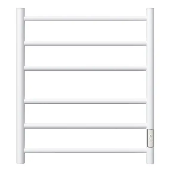 ПОЛОТЕНЦЕСУШИТЕЛЬ ЭЛЕКТРИЧЕСКИЙ POINT АВРОРА PN10846W П6 400X600 ДИММЕР СПРАВА, БЕЛЫЙ