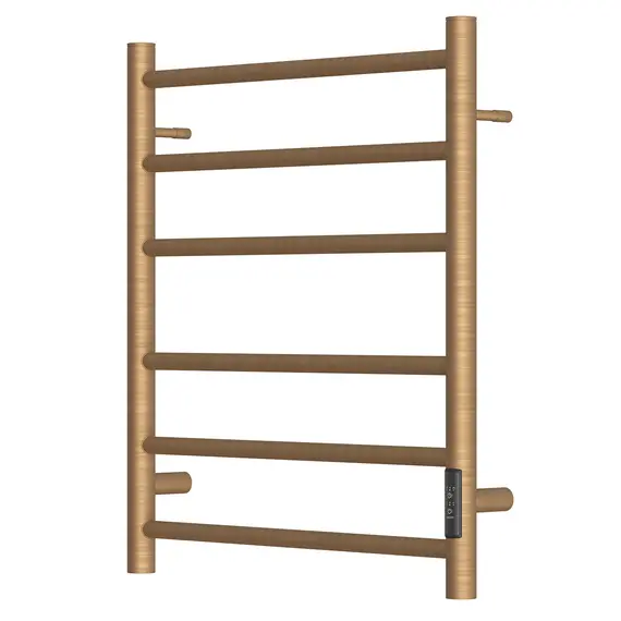 ПОЛОТЕНЦЕСУШИТЕЛЬ ЭЛЕКТРИЧЕСКИЙ POINT АВРОРА PN10856BR П6 500X600 ДИММЕР СПРАВА, БРОНЗА